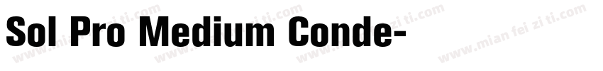 Sol Pro Medium Conde字体转换